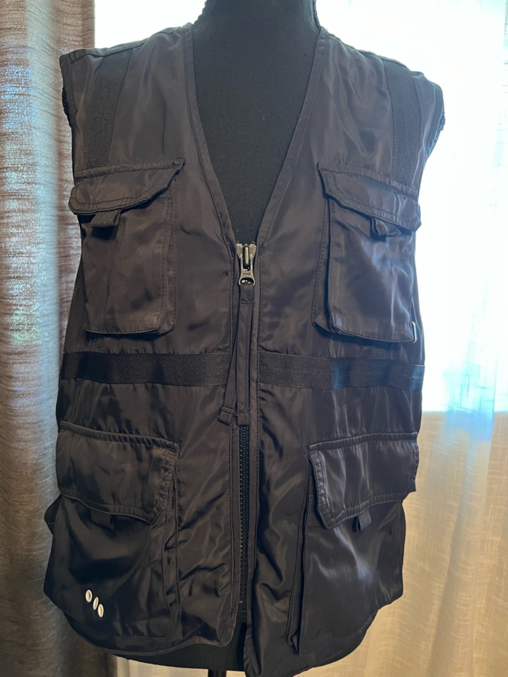 Urban Outfitters Black Cargo Utility Vest